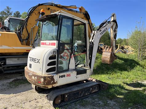 how to start a terex mini excavator|terex hr16 mini excavator.